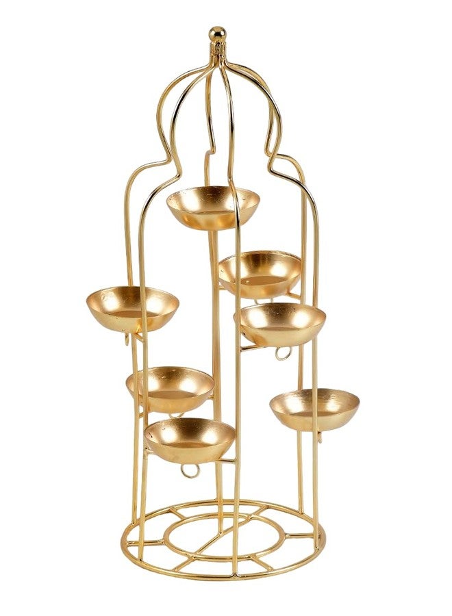 TOYXE Diya Stand for Home Decoration | T Light Holder Candle Stand | Diwali Decoration Item | Metal Depak Stand - Image 1